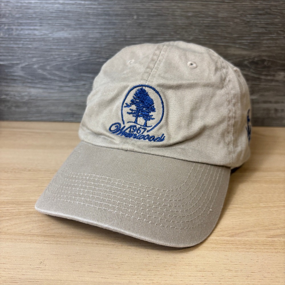 Wrenwoods Golf Course Hat Cap Strap Back Brown Golf South Carolina‎